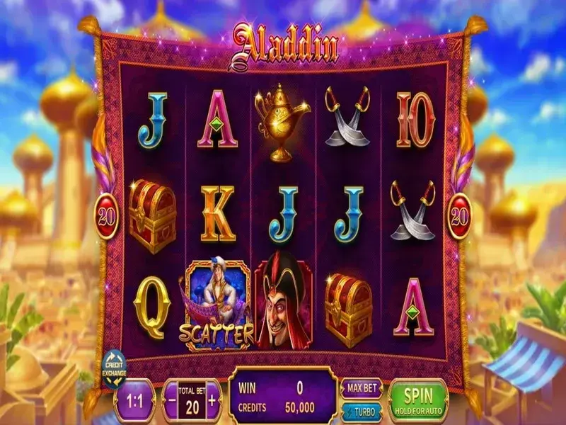 Hướng dẫn cách bơm tiền, rút thưởng trong Aladin Slot